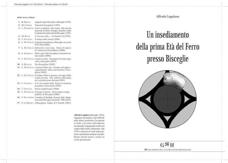 Un insediamento della prima Et del Ferro presso Bisceglie