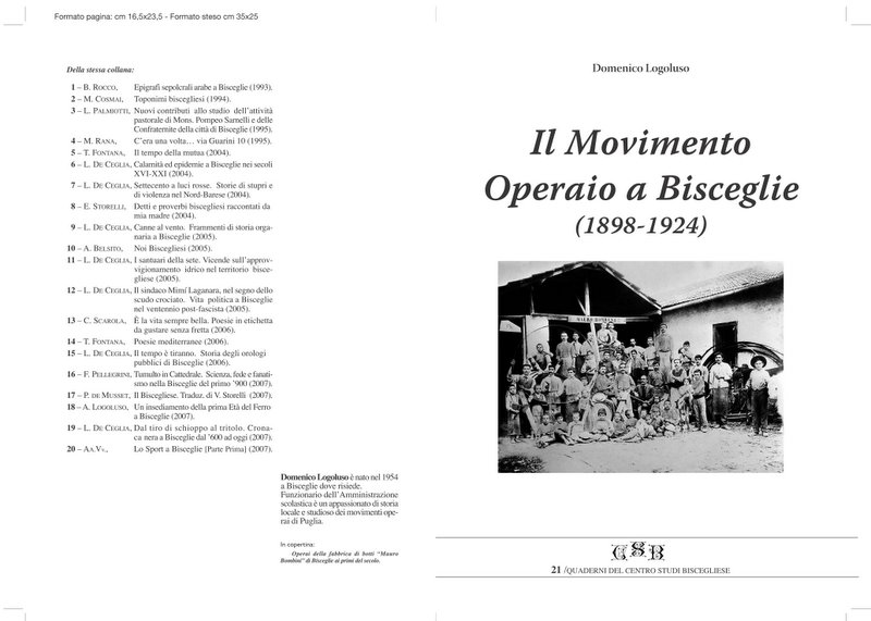 Il movimento operaio a Bisceglie