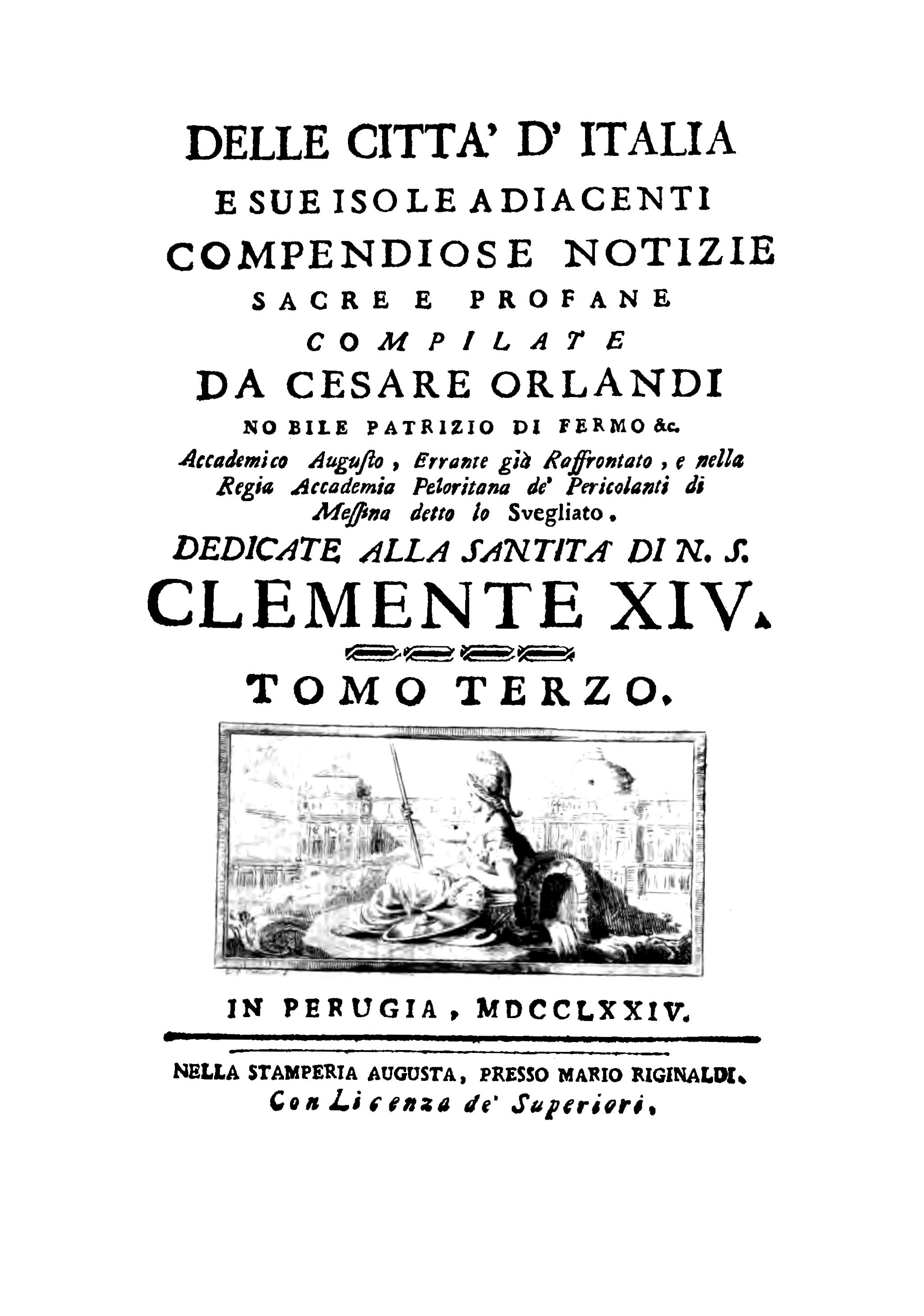 Delle Citt D'Italia e sue isole adiacenti