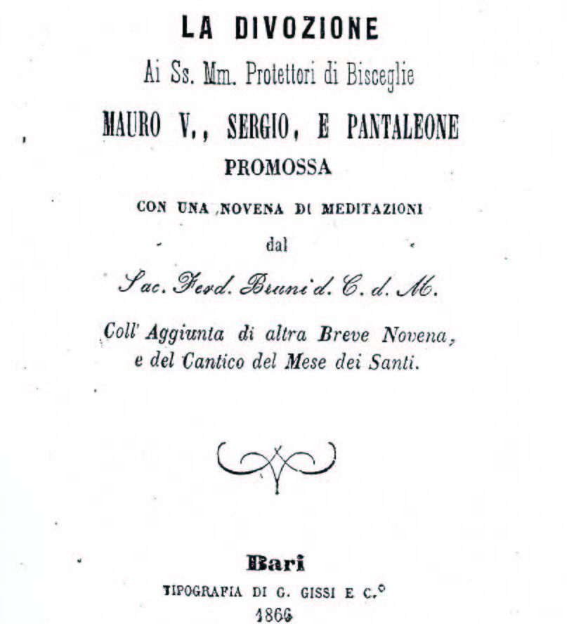 Novena Ss Mm Protetori di Bisceglie, 1866