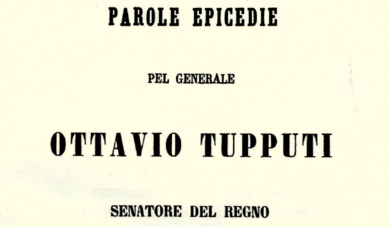 Elogio Funebre ad Ottavio Tupputi